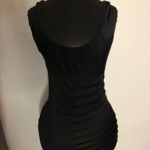 Black Bebe stretchy mini dress